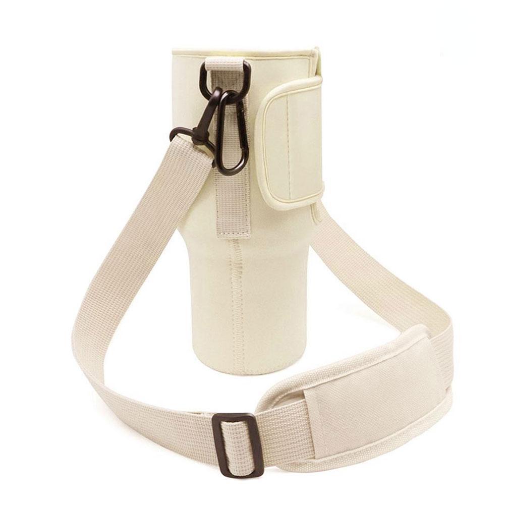 პორტატული სასარგებლო წყლის ბოთლის ჩანთა სასმელის ჭიქის ყდის დამჭერი რეგულირებადი მხრის სამაგრი ჯვარედინი ცოცვაზე