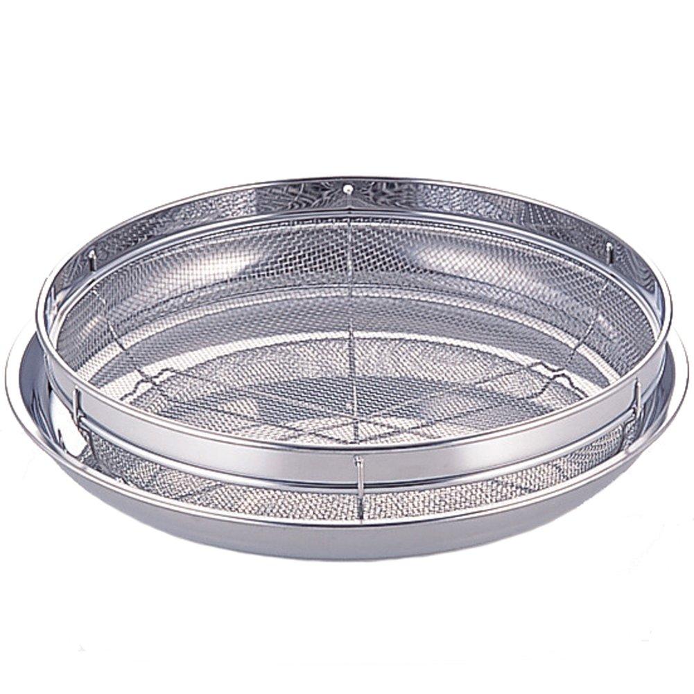 Kanei Kogyo Fresh Food Declaration Shallow Colander Tray with Made in Japan Set, 25cm, Net, OS-04N,