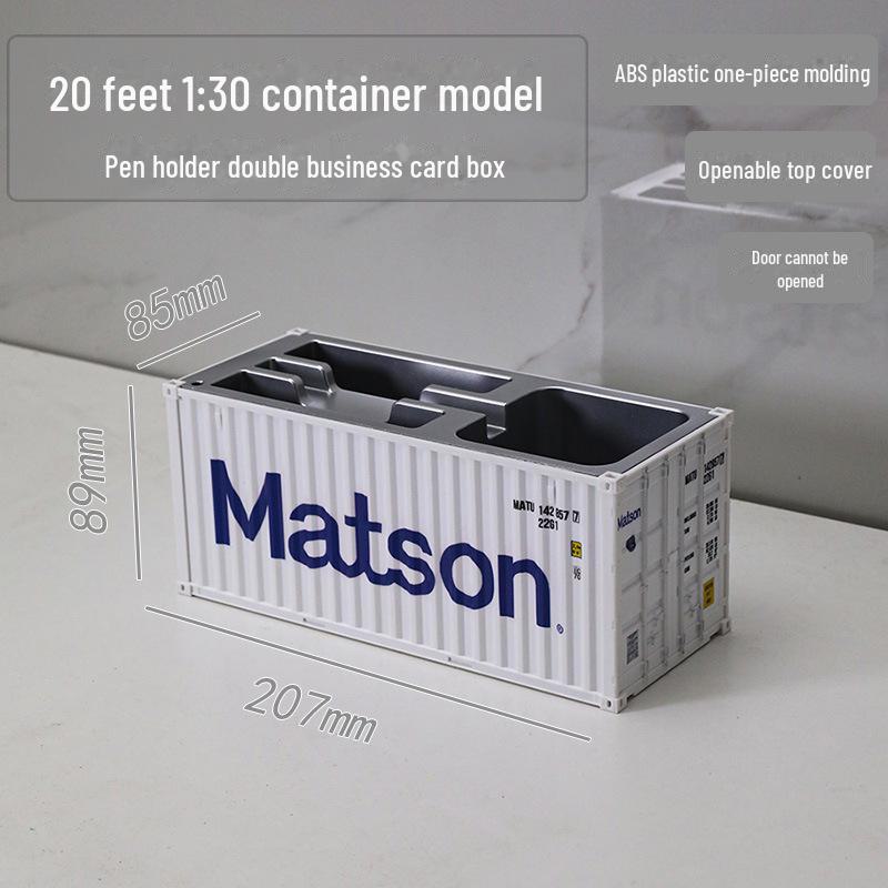 20ft Model Container Pen Holder & Business Card Box