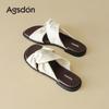 Augustine slippers women's summer 2025 new French flat bottom beautiful small fragrant soft bottom casual cool slippers