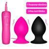 Vibrating Anal Plug Prostate Massage Huge 4-7cm Vibrator Butt Plug Silicone Hard Anal Dilation for Men Women Anal Dildos Sex Toy
