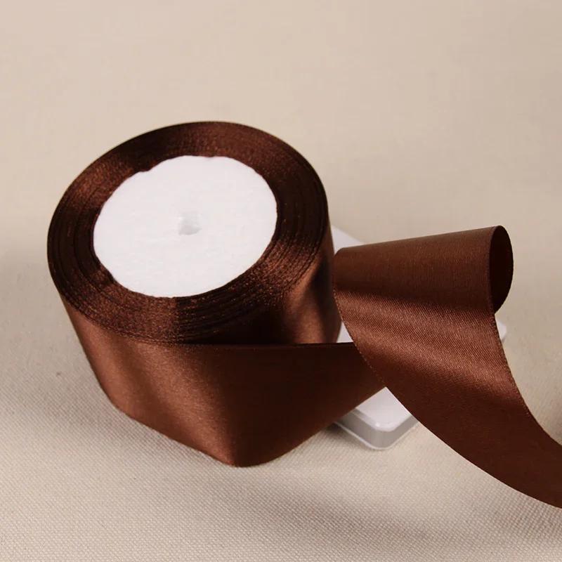 25Yards/Roll 6mm-50mm Ribbons DIY Bow Crafts Polyester Satin Ribbons Christmas Home Decor Accessories Tape Wedding Gift Wrapping