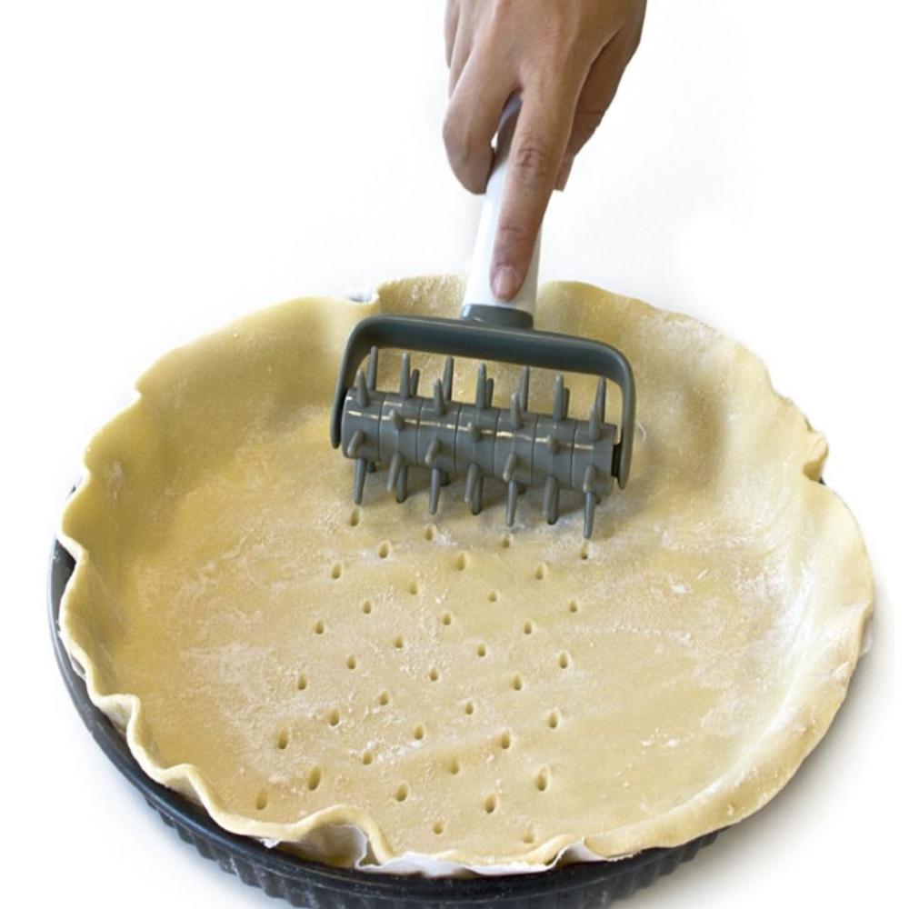 Gear Pizza Rolling Needle Food Grade Pizza Docker Roller Dough Puncher  Kitchen Baking Tool