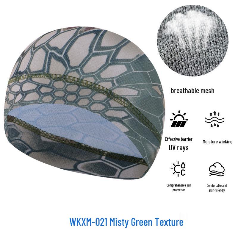 Sommer Mesh Sonnenschutz Radfahren Skull Cap - Atmungsaktiv Hochelastisch Eis Seide Sport Liner