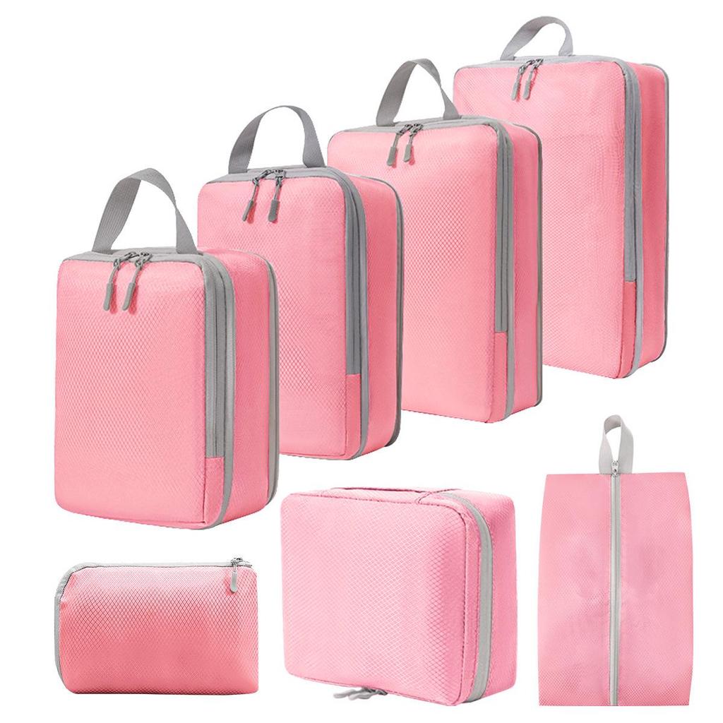 Compression Travel Storage Set: Washable Organizer for Cosmetics, Shoes, and Clothes