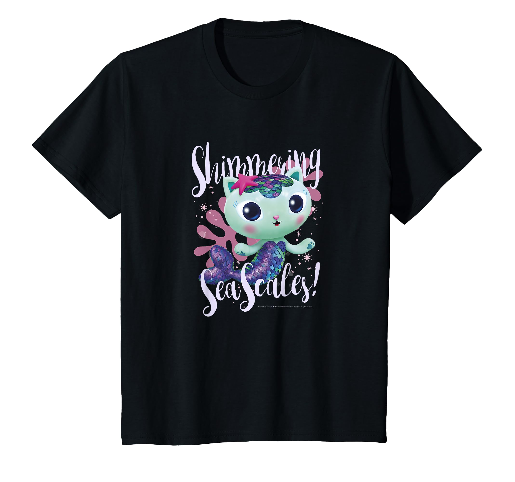 

Детская футболка Gabby s Dollhouse Mercat с блестящей морской чешуей