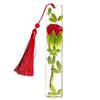 DYS Real Flower Resin Bookmark, 12 Months Dried Page Marker, Handmade Pressed Bookmark for Readers, Gift Book Lovers