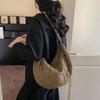 Autumn and Winter Large-capacity Commuter Bag Women's Fashion Versatile Shoulder Bag Down Cotton Clothes Crossbody Dumpling Bag