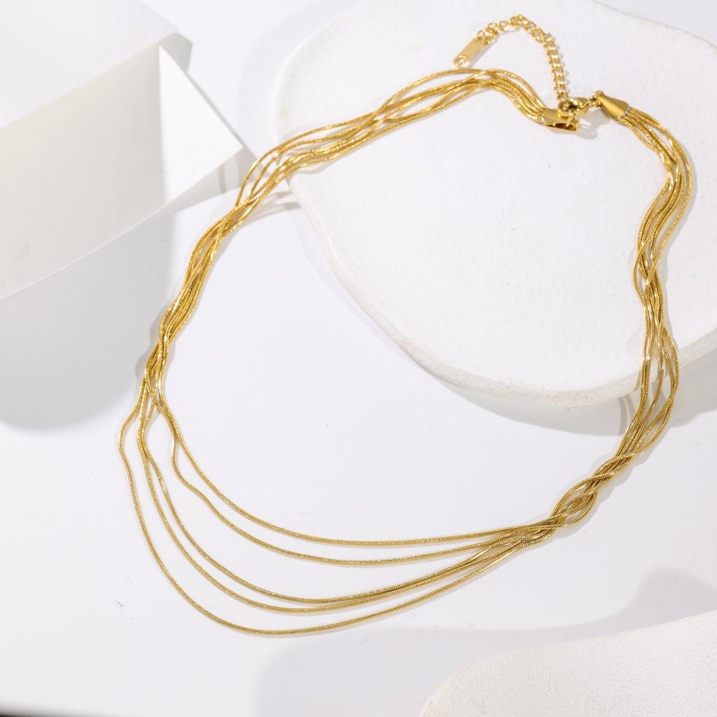 Inextricably Linked Design Sense Multi-Layer Fringed Collarbone Chain Sense Niche Necklace