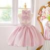 New Children's Formal Dress: Halter Puffy Skirt with Bow, Backless Princess Design for Festivals & Performances