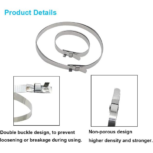 Drive Shaft CV Boot Band Clamps - Axle Boot Clamps Universal Adjustable Stainless Steel CV Boot Clamp For CV Boots & Joints 24Pcs(12Pcs Large+ 12Pcs