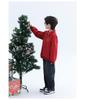 Boys' Red Fleece Hoodie - 2025 Autumn/Winter Zodiac Year of the Horse Outfit for Middle/Big Kids