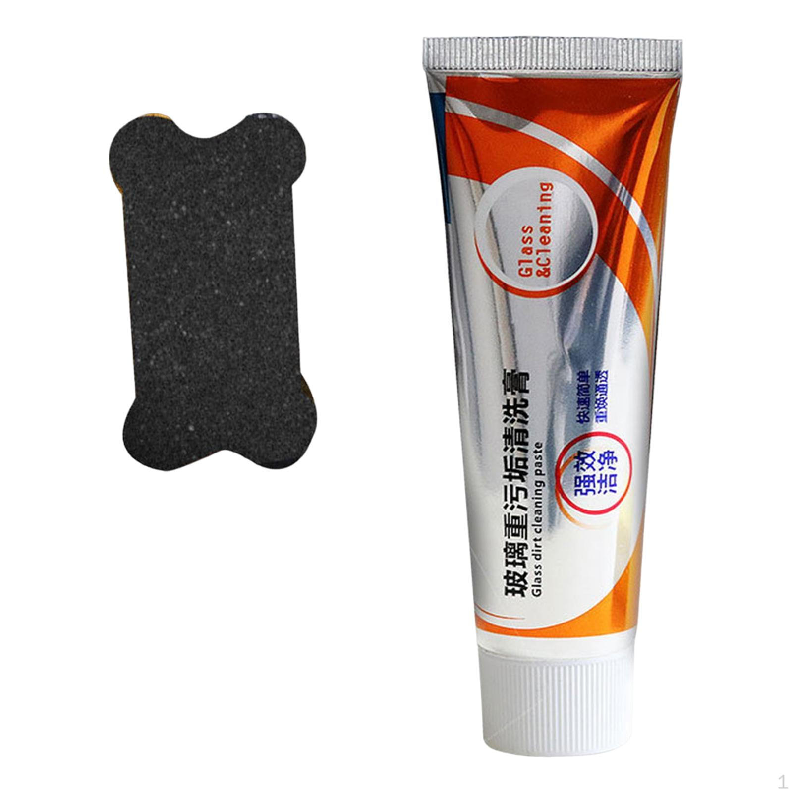 

50G Glass Oil Film Removing Paste with Sponge Easy Protection Removal Cream Quick Tools for Auto