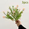 3pcs 7 Fork of Plants Jasmine Small Wild Chrysanthemum Flower Arrangement with Grass Nordic Home Decoration Pastoral Fake Flower