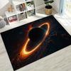 Dreamy Galaxy Universe Space Stars Black Hole Earth Rug for Bedroom Living Room Sofa Home Doormat Decor,Kid Non-slip Floor Mat
