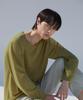 Dibeullu Low-Cut Scoop Neck Long Sleeve Olive