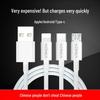 Konka Genuine High-Quality Fast Charging 3-in-1 Data Cable Compatible with Apple & Android.
