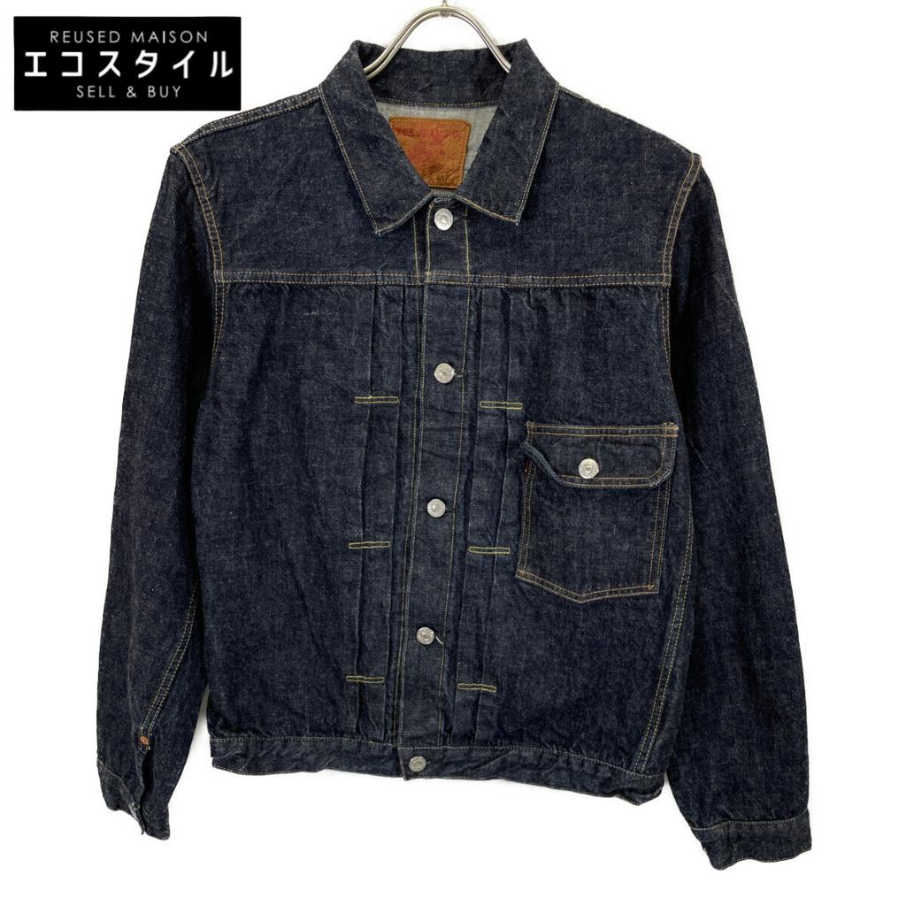 TCB JEANS&CO. Indigo Cotton Cinch Bag 30's 1st Denim Jacket T-Back Old Style Jacket 40 IndigoUsed