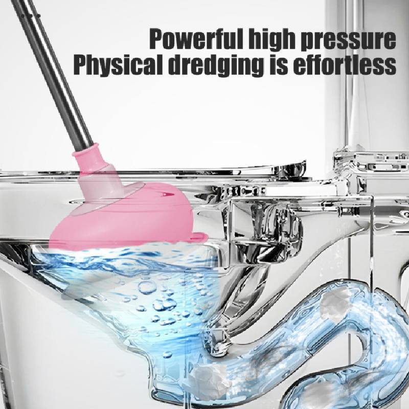 Pvc Toilet Plunger With Ergonomic Handle For Bathroom Drain Clogs And Kitchen Blockages