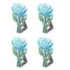 4Pcs Stainless Steel Rose Tablecloth Clip Non-slip Indoor Outdoor Wedding