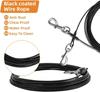 Dog Leashes Tie Out Cable Chew Proof Dog Runner Cable with Durable Spring Rust- Proof Training Tether Reflective Training Runner