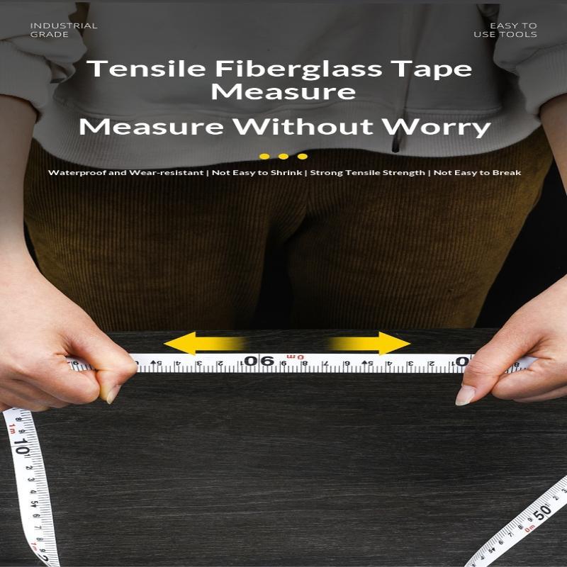 Open Glass Fiber Tape Measure Student-friendly Measuring Tool 30/50/100m for School Engineering Course Practical Training Use