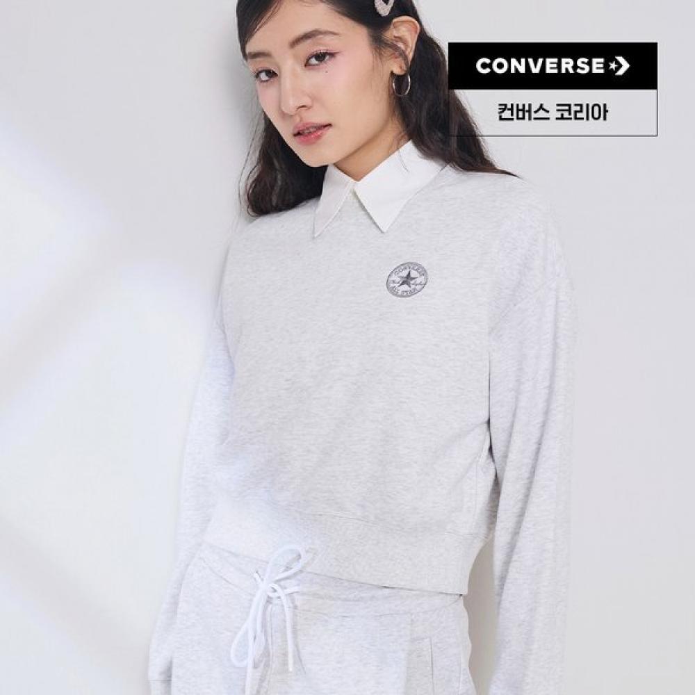 ConverSe Women S Cropped Long Sleeve Tee Gray Wch723 Ggn 90 6900₽
