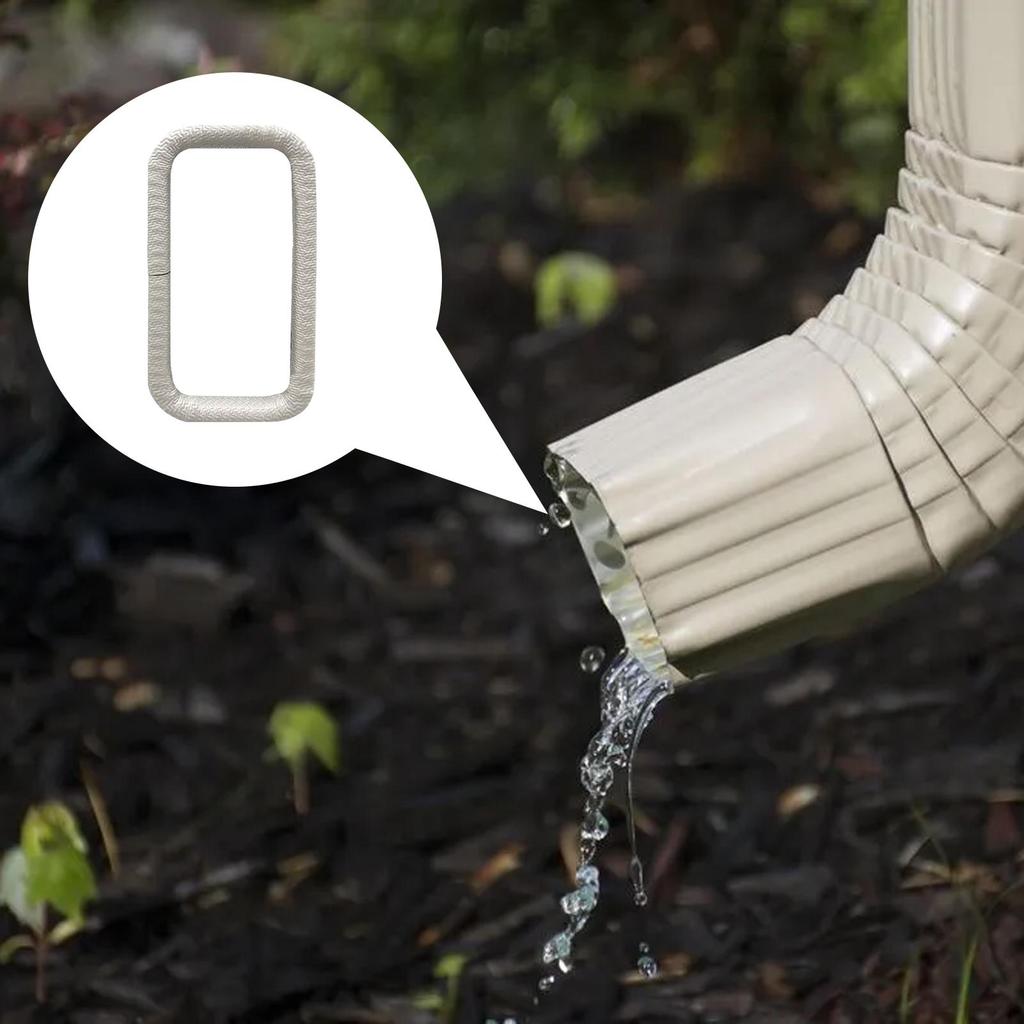 Downspout Gutter Guard 2 Pieces Gutter Protection Covers Non-clogging Rubber Protector Pipe Accessories Spout For House