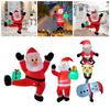 Xmas Inflatable Santa LED Outdoor Decoration Giant Santa Yard Ornament Lighted Holiday Display for Christmas Garden