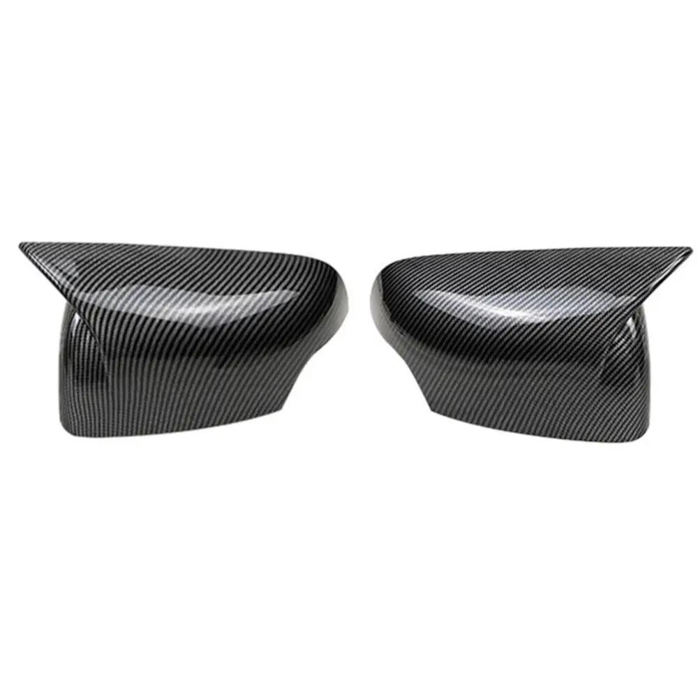 For Ford Ranger T6 Raptor Wildtrak 2012-2025 Rearview Side Mirror Cover Wing Cap Exterior Door Rear View Case Trim Carbon Fiber