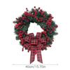 Red Berry Christmas Door Wreath: Holiday Wall Decoration
