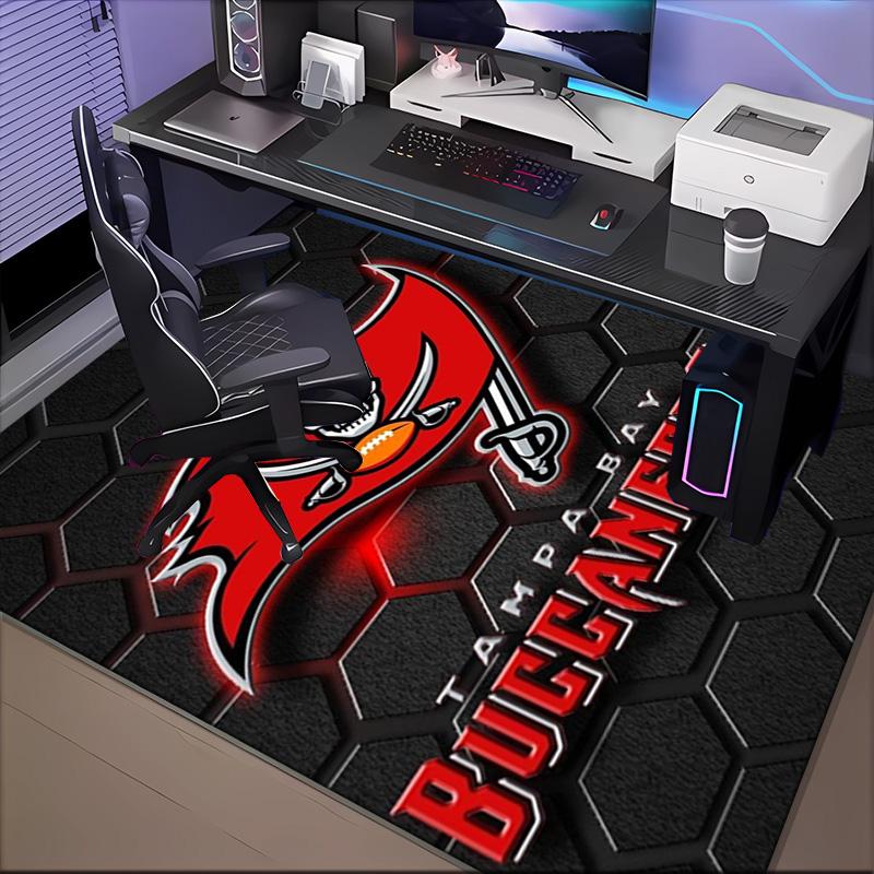 Buccaneers Team Spirit Rug Game Carpet, Floor Mat for Bedroom Living Room Entryway Rug, Home Decor Idea Gift for Christmas Birthday