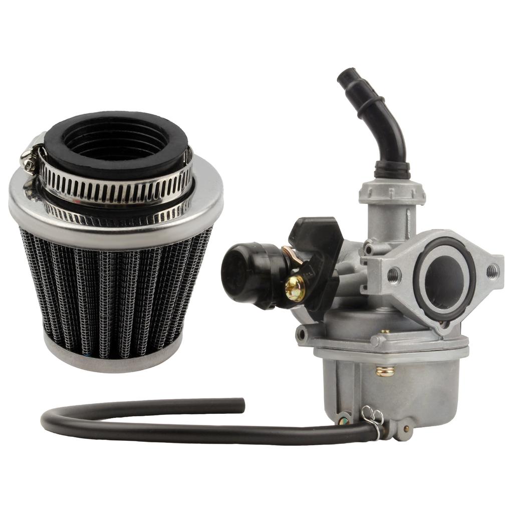 PZ19 Motorcycle 19mm Carburetor with Air Filter Set for 50cc-110cc Dirt Bike Motocross ATV Scooter Quad 4 Wheeler accessories