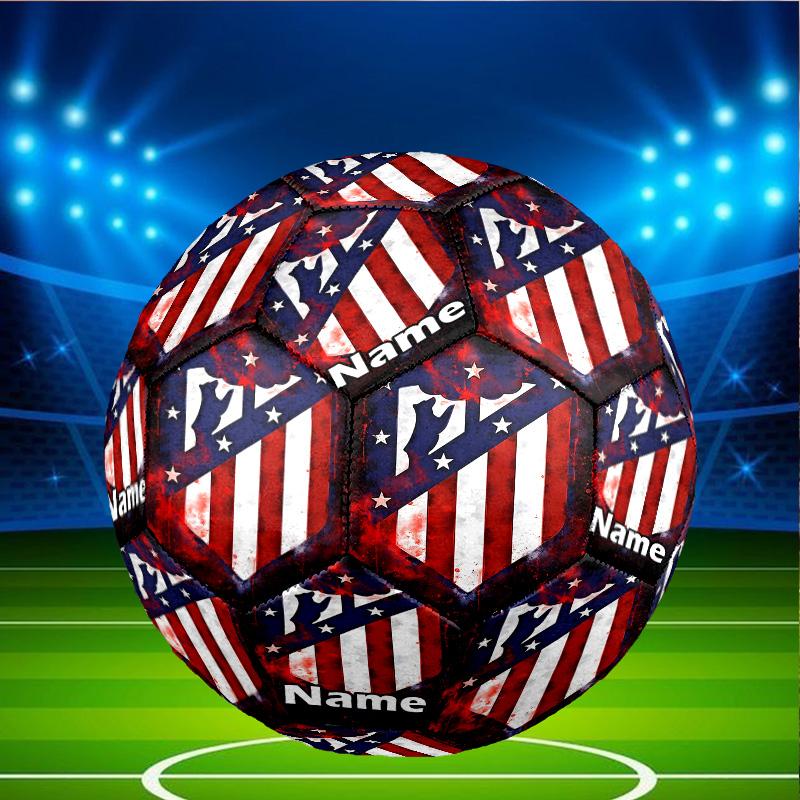 Custom Name Personalized Football team-A Print Size 5 Soccer Ball Training & Match Football, for Team, Kicking, Gift for Football Enthusiasts