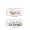 Colorful Floral Toilet Seat Lid Sticker, DIY Removable Toilet Lid Decals, Plant Leaves Flowers Self-Adhesive Bathroom Wall Stickers Toilet Sticker
