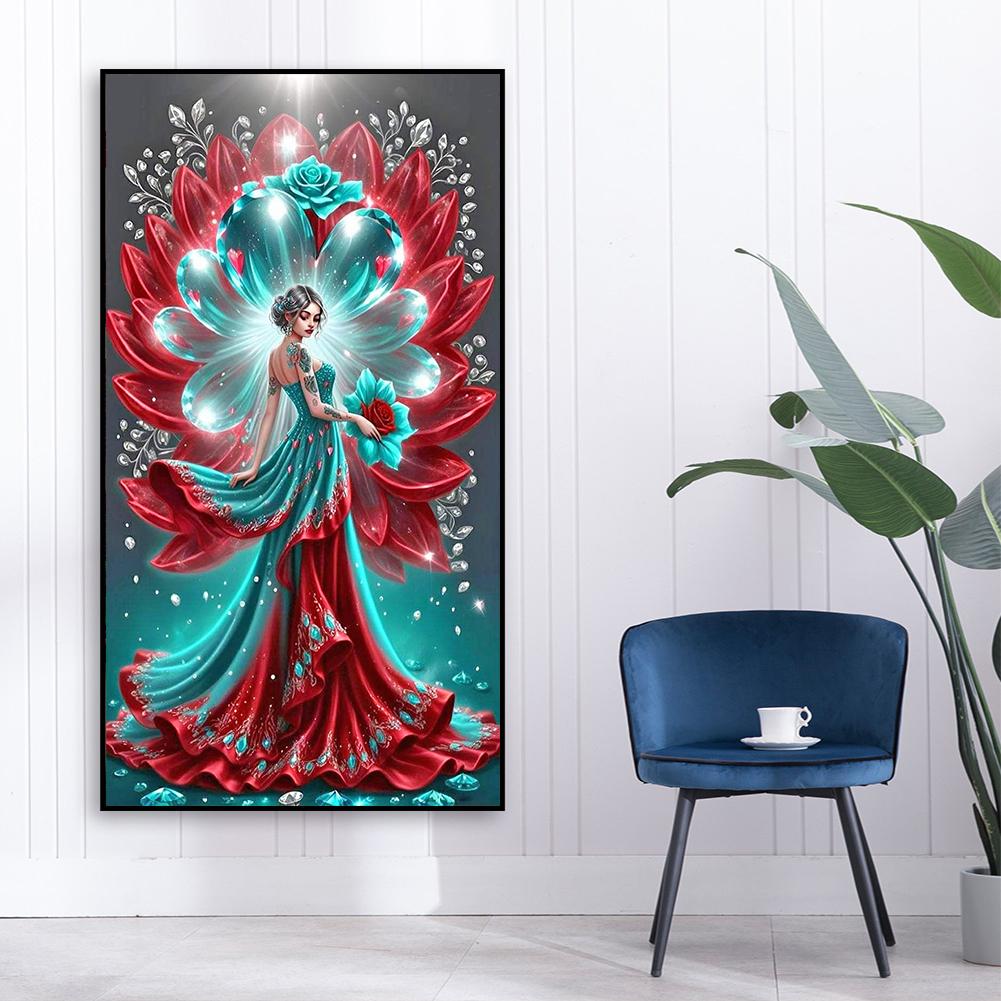 5D DIY Full Round Drill Diamond Painting Character Kit Home Decoration Art Craft