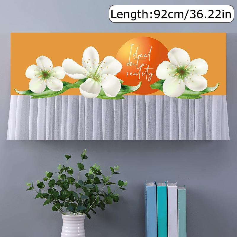 

1PC Minimalist Design Washable Wind Indoor Polyester Convenient Dustproof Breathe Air Conditioner Dust Cover Universal Cover