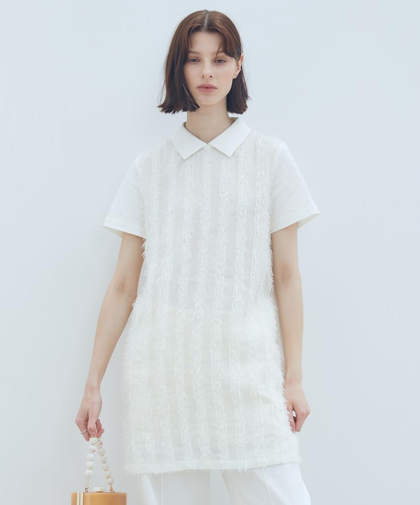 Latizen Lq Collar Lace Dress(Ivory)