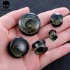 Casvort 2PCS New Glass Ear Body Jewelry Earrings Expanders Piercing Plugs Strechers Ear Gauges Gift For Women Men Gift