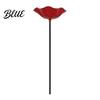 Bird Bath Stake Handmade Flower Garden Ground Insert Bee Butterfly Watering Station Decorative Pollinator Drinking Bowl for Outdoor Yard Lawn Decor
