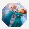 1pz Ombrello Automatico Apri/Chiudi Elsa Frozen Anna, Telaio Resistente a 8 Stecche, Design Compatto Pieghevole, Regalo Ideale per Compleanno/Festività 1179A