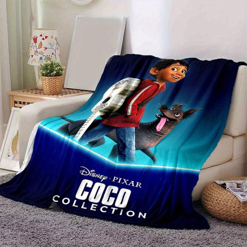 

1pc, Coco Collection Inspired Guitar Print Blanket Home Decor, Couch Throw, Outdoor Blanket, Gift for Music Lovers, Coverlet Suitable for Bedroom 80x120cm