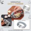 Stainless Garlic Press With, Multifunctional Manual Garlic Mincer and Crusher for Kitchen Use
