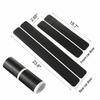4pcs Carbon Fiber Car Door Plate Sill Scuff Cover Anti Scratch Sticker Protector