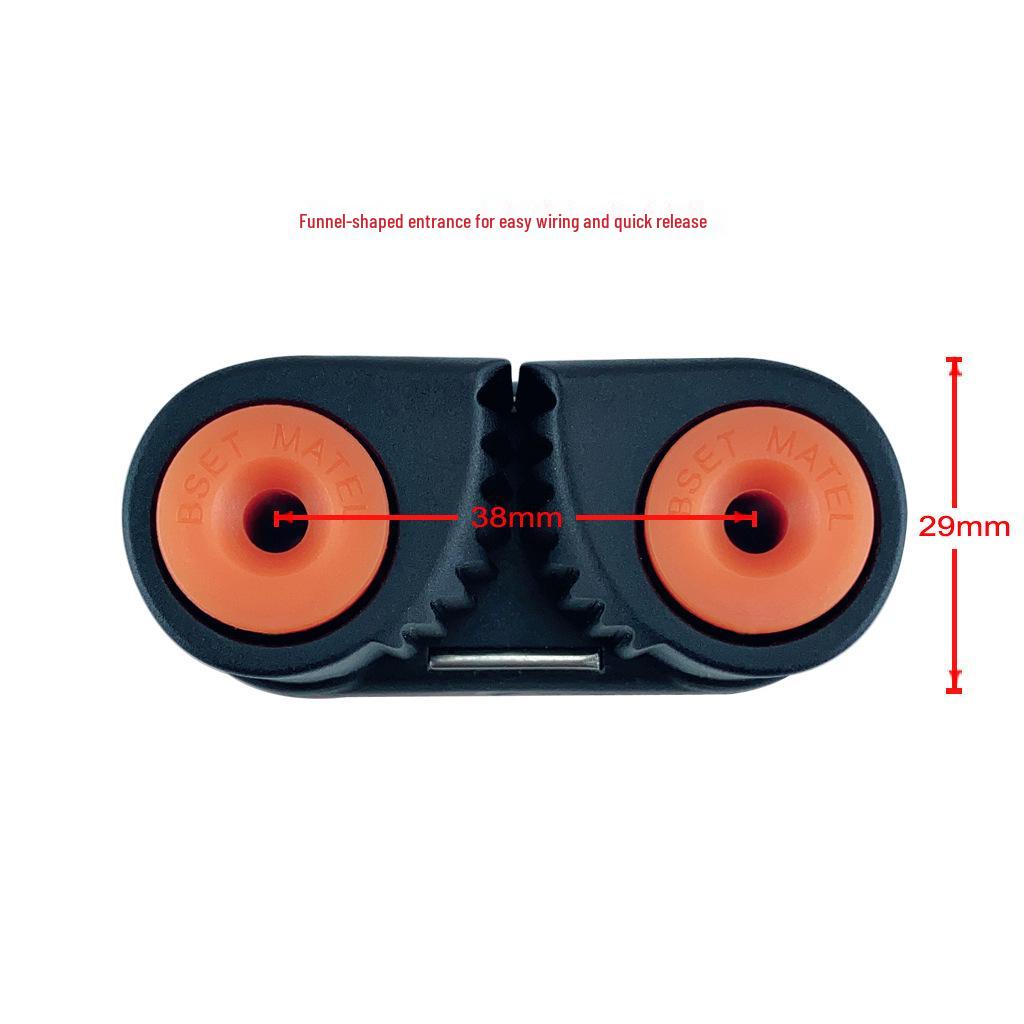 Double Nylon Ball Bearing Rope Clamp for Pilates Fitness Equipment