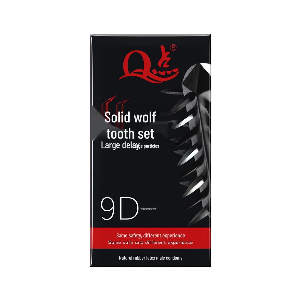 Prezerwatywy z wypustkami Q-point z ząbkami wilka do stymulacji łechtaczki - Długotrwałe bezpieczne zabawki seksualne dla dorosłych