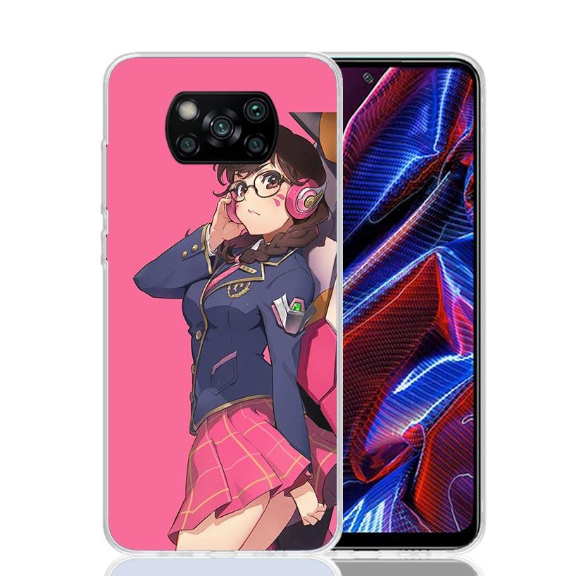 Game O-Overwatchs-DVA Phone Case For Xiaomi Poco F7 Ultra X7 X6 Pro X5 Redmi 15 15C 13 13C 12 12C 10 10A 10C 9 9A 9C 9T Shell Po
