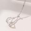10-12mm Round Pearls Pendant Cage DIY Necklace Charm Holder Empty Support Tray