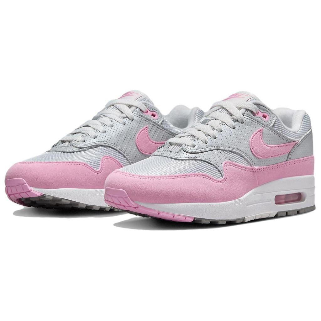Nike Air Max 1 87 Pink Rise Damskie Sneakersy Metaliczno-Platynowe Płaskie-Cynowe Summit-White HF5387-001