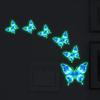 Crystal Butterfly Night Glow Sticker - Removable Wall Decal for Children's Room